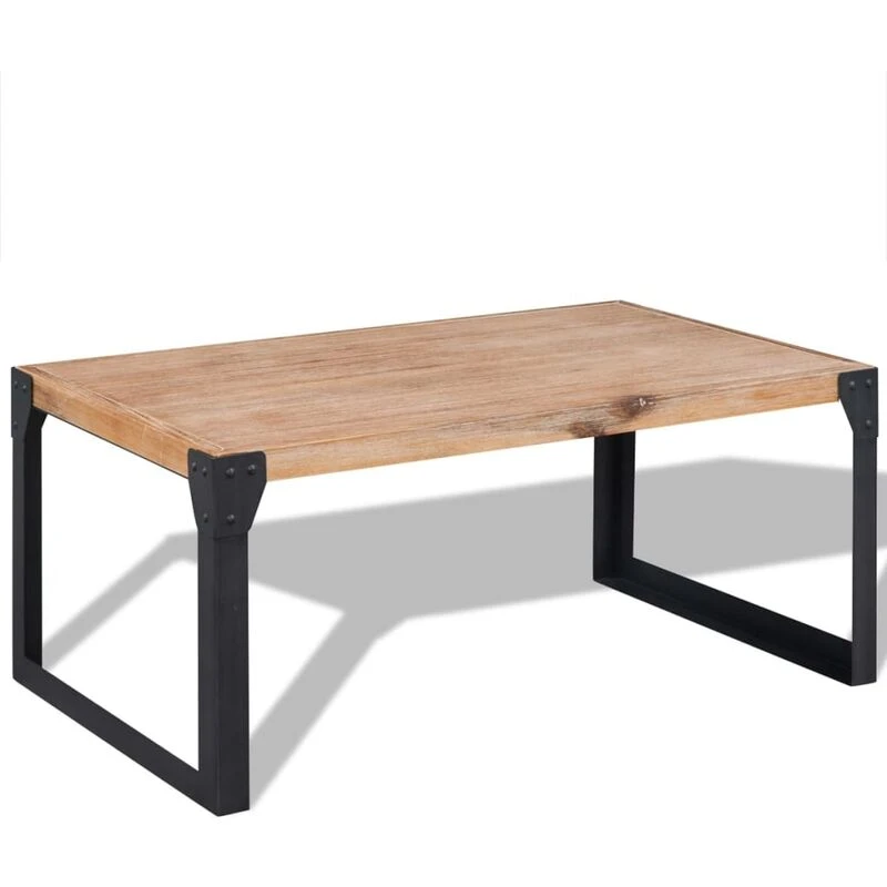 Image of vidaXL Solid Acacia Wood Coffee Table 100x60x45cm Living Room Furniture Stand