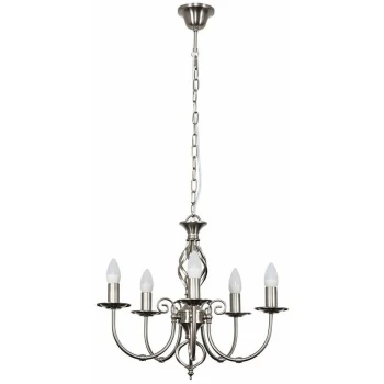 Image of Minisun - Twist 5 Way Ceiling Light - Brushed Chrome
