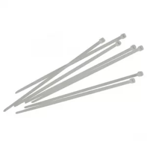 Image of Faithfull FAICT150W Cable Ties White 3.6 x 150mm (Pack 100)
