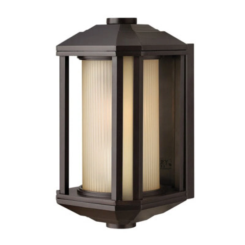 Image of Luminosa Lighting Elstead Hinkley Castelle Outdoor 1 Light Small Wall Lantern Bronze Ip44