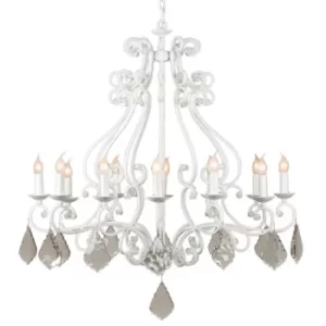 Barozzi Multi Arm Chandeliers Glossy White