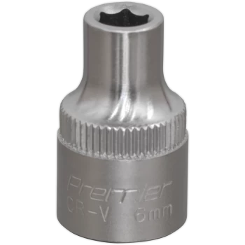 Image of Sealey 3/8" Drive Hexagon WallDrive Socket Metric 3/8" 6mm