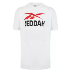 image of Reebok 2.1 Jeddah T Shirt Mens - White