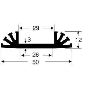 Image of Heat sink 6.8 CW L x W x H 50 x 50 x 12mm Fischer Elektroni