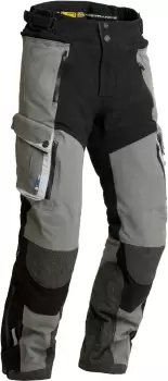 Image of Lindstrands Sunne Waterproof Motorcycle Textile Pants, black-grey, Size 48, black-grey, Size 48