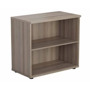 TC Office Bookcase with 1 Shelf Height 730mm, Grey Oak Effect