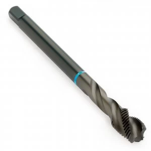 Image of Dormer E383 HSS-E-PM Blue Ring Shark Metric Fine Spiral Flute Tap M10 Spiral Flute 1.25mm
