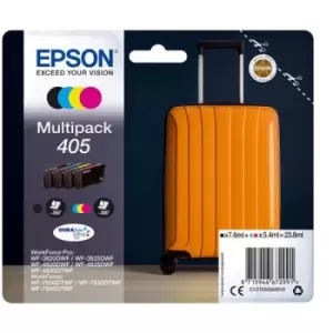 Image of Epson Durabrite 405 Black And Tri Colour Ink Cartridge