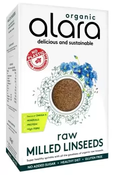 image of Alara Organic Raw Milled Linseeds 500g