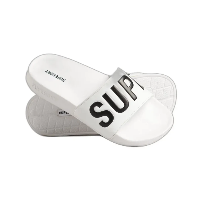 Image of Superdry Womens slides Superdry Core Blanc Female M
