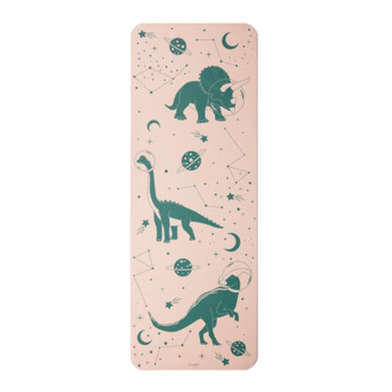Image of Myga Dino Silk Print Childrens Mat Light Beige unisex