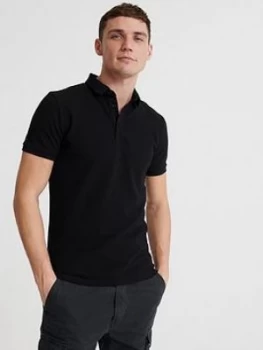 image of Superdry City Polo Shirt, Black Size M Men