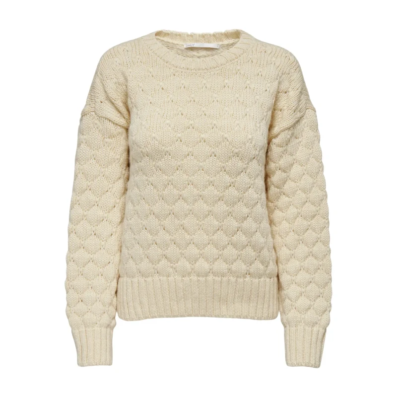 Image of Only Womens long-sleeved sweatshirt Only Onlvivienne Knt Beige Female XS