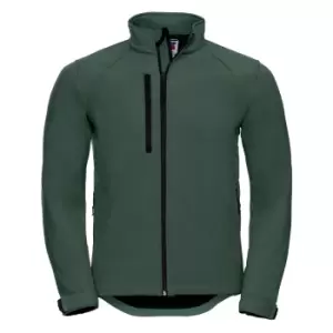 Image of Russell Mens Water Resistant & Windproof Softshell Jacket (2XL) (Bottle Green)