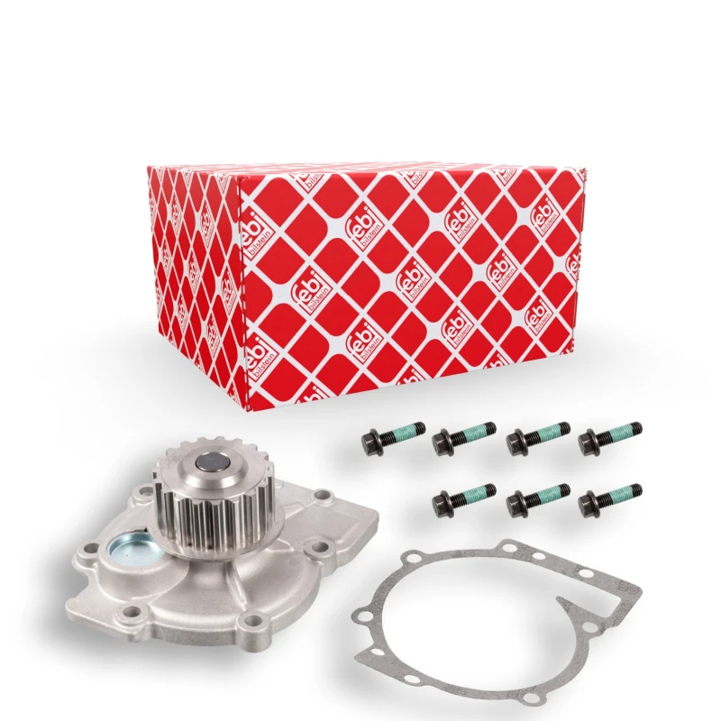 Image of FEBI BILSTEIN 22145 Water pump Cast Aluminium, with bolts/screws, with gasket/seal Cast Aluminium Water Pump (1260)