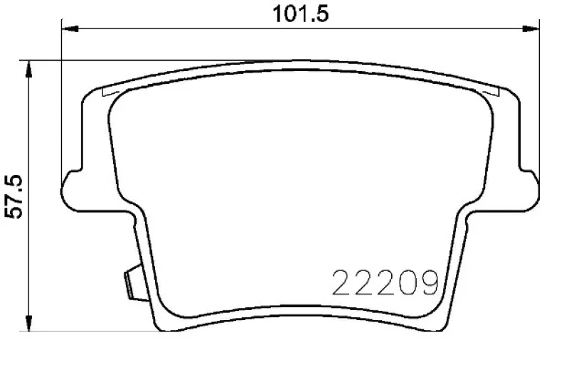 Image of BREMBO Brake pad set BREMBO P 11 040