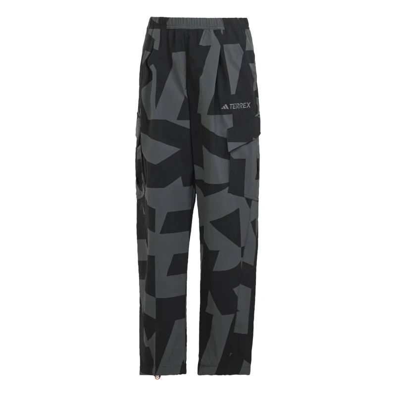 Image of Printed womens cargo trousers adidas Terrex Xploric Noir Female M