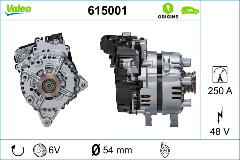 Image of Alternator, starter VALEO 615001