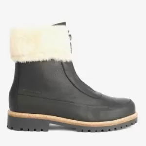 Image of Barbour Womens Rowen Faux Leather Ankle Boots - UK 5