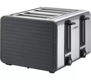 Image of Bosch Silicone TAT7S45GB 4 Slice Toaster
