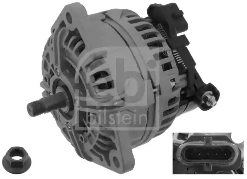Image of FEBI BILSTEIN 48953 Generator Alternator Charging Current: 100A, Voltage: 24V Alternator (4)