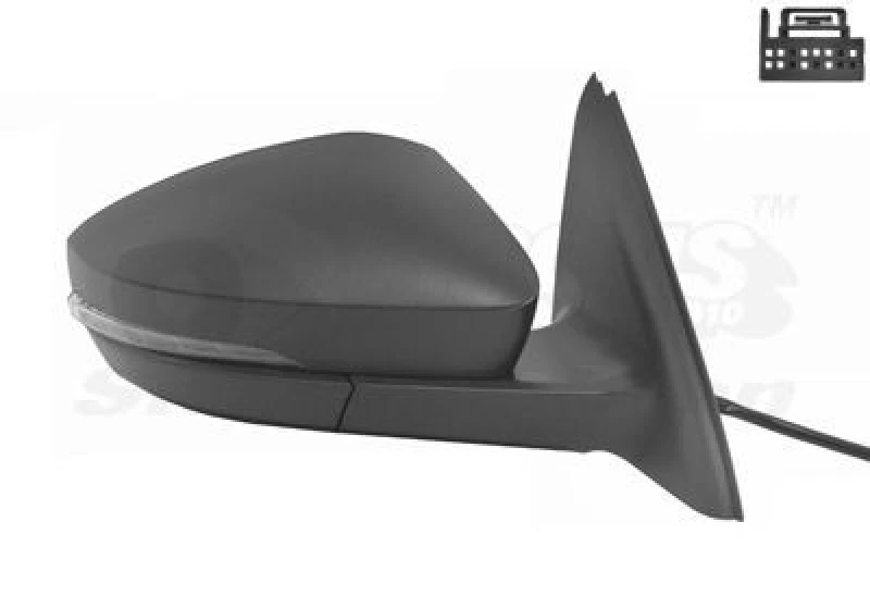 Image of VAN WEZEL Wing mirror VAN WEZEL 7624806