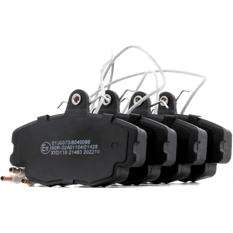 Image of STARK SKBP-0011551 Brake pad set Front Axle, with integrated wear sensor, with spring, with anti-squeak plate Brake Pad Set,disc brake (402)