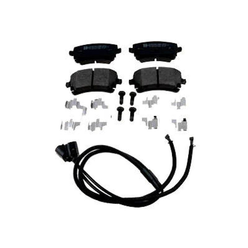 Image of ZIMMERMANN 23883.175.2 Brake pad set Rear Axle, incl. wear warning contact, Photo corresponds to scope of supply, with bolts/screws Brake Pad Set,dis