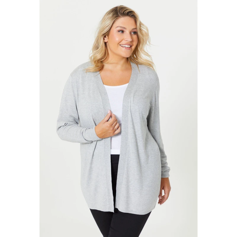 Image of Be You Soft Touch Edge To Edge Cardigan - Grey Grey 12