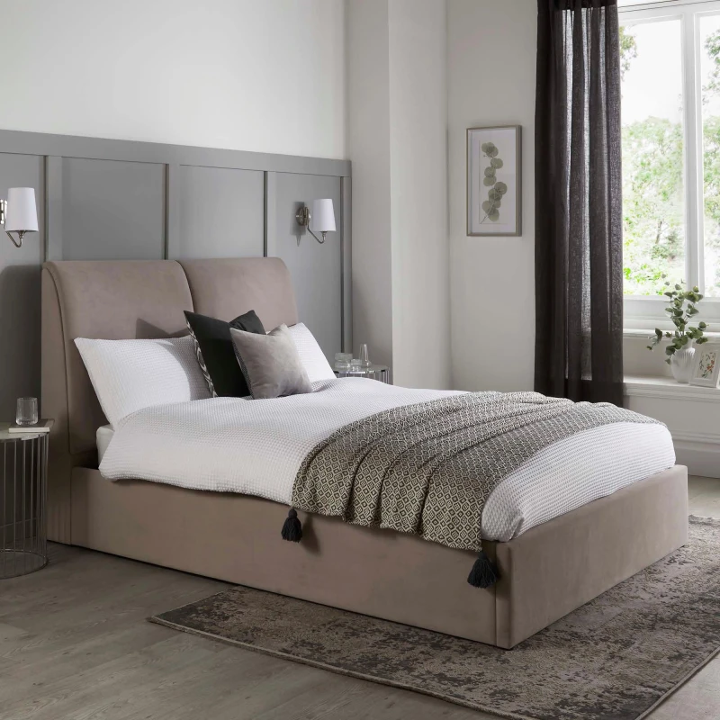 Image of GFW Montrel Lean Back Bed Natural unisex King