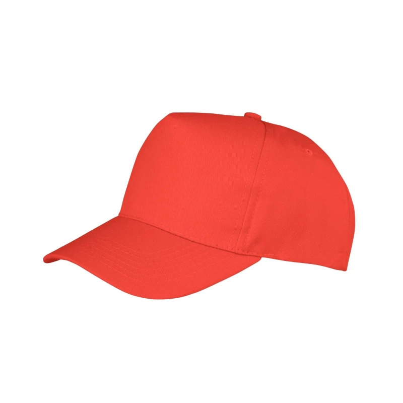 Image of Result Result Men Boston 5 Panel Polycotton Baseball Cap in Red Red One Size Male 5063470734474