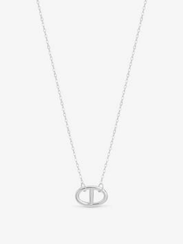 Image of Simply Silver Sterling Silver 925 Interlink Heart Necklace Pendant Necklaces One Size Silver 39780411000