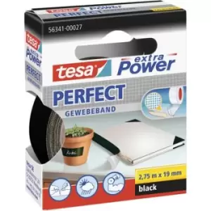 Image of tesa PERFECT 56341-00027-03 Cloth tape tesa extra Power Black (L x W) 2.75 m x 19mm