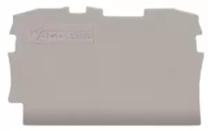 image of Wago 2000-1291 End Plate, Grey, 2Way