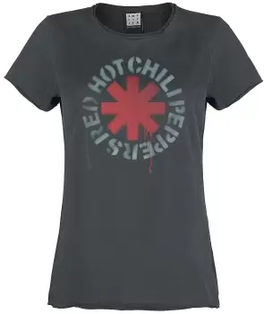 Red Hot Chili Peppers Amplified Collection - Stencil Asterix T-Shirt charcoal