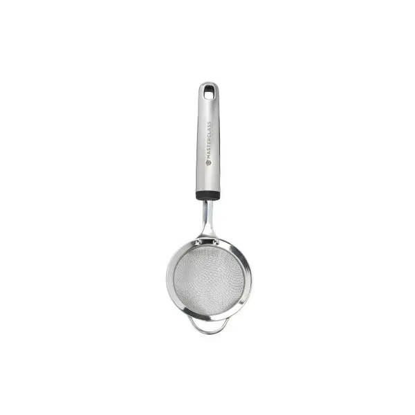 image of Masterclass Masterclass - Soft Grip Stainless Steel 8cm Mesh Sieve Grey MCSSSIEVE8