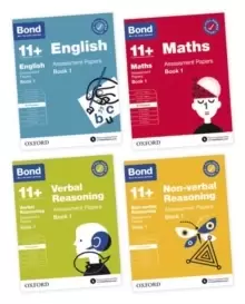 Image of Bond 11+ English, Maths, Verbal Reasoning, Non Verbal Reasoning: Assessment Papers : 9-10 Yrs Bundle