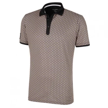 Image of Galvin Green Green Murray Polo Shirt - Black/Yellow