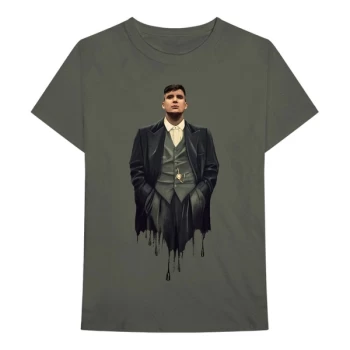 Image of Peaky Blinders - Dripping Tommy Unisex Large T-Shirt - Green