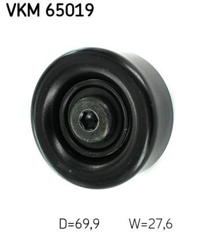 Image of SKF Deflection / guide pulley, V-ribbed belt SKF VKM 65019