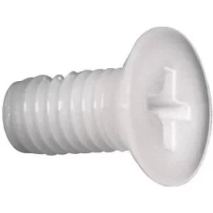 Image of TOOLCRAFT 839966 Countersunk screws M3 10 mm Phillips DIN 965 Plastic, Polyamide 10 pc(s)