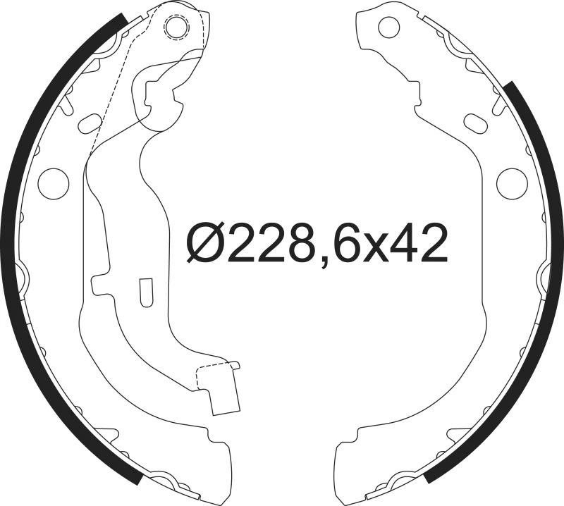 Image of Brake Shoe Set VALEO 564210