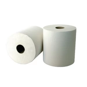 Image of Leonardo 2 Ply Laminated White Hand Towel Roll Pack of 6 RTW175DS