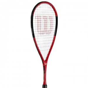 Image of Wilson CS Muscle Squash Racket - Black/Red