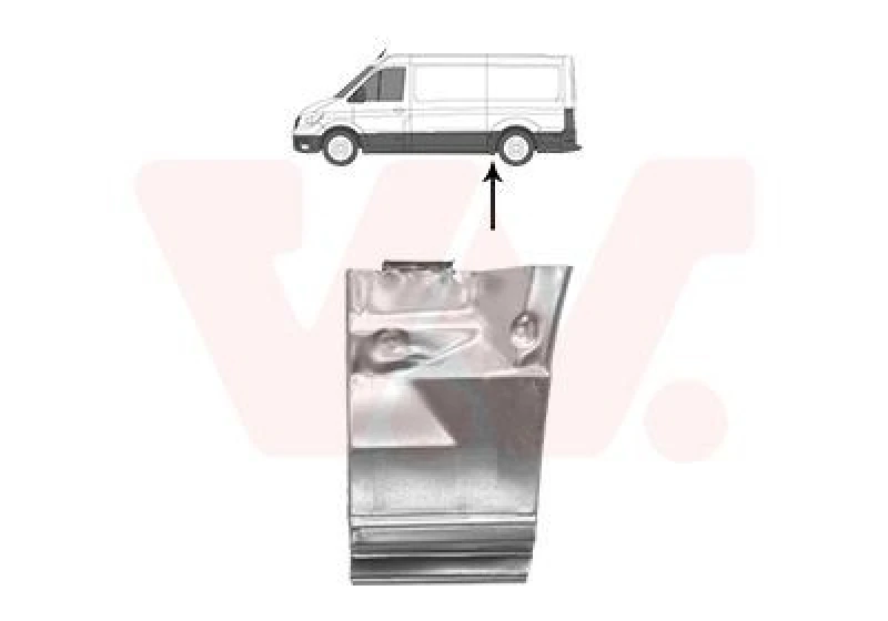Image of VAN WEZEL Side panel VAN WEZEL 6425141