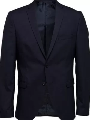 Image of Selected Homme Mylo Logan Blazer - Navy, Size 52=Uk42, Men