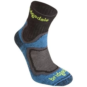 Image of Bridgedale Mens Cool Fusion Run Speed Trail Socks Blue Large UK Size 9 11.5