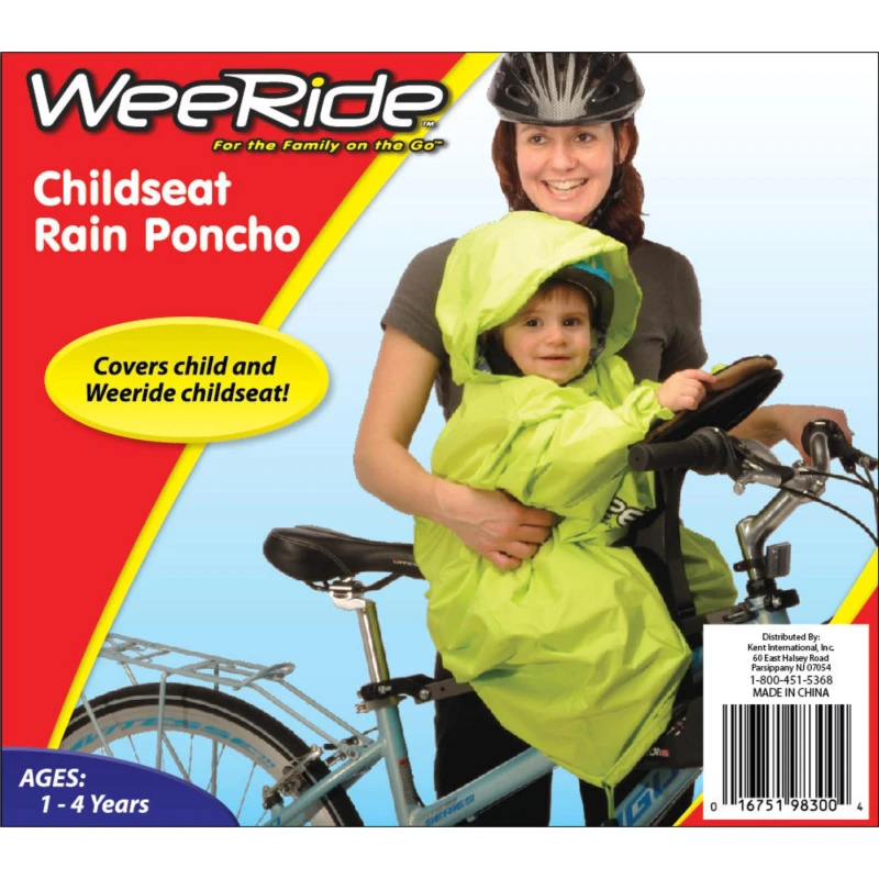 Image of Weeride WeeRide Rain Weather Baby Child Bike Seat Poncho Yellow unisex One Size