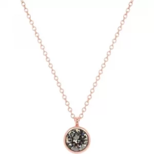 image of Ladies Karen Millen Rose Gold Plated Crystal Dot Necklace