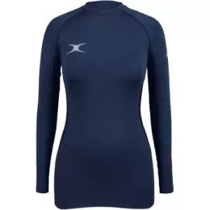 image of Gilbert Atomic II Womens Netball Baselayer - Blue